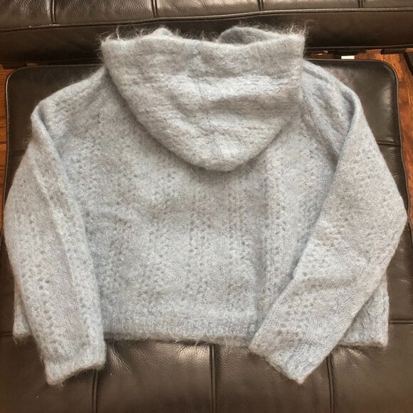 Sezane Theodore Hooded Sweater Vintage Blue - Picture 4 of 6